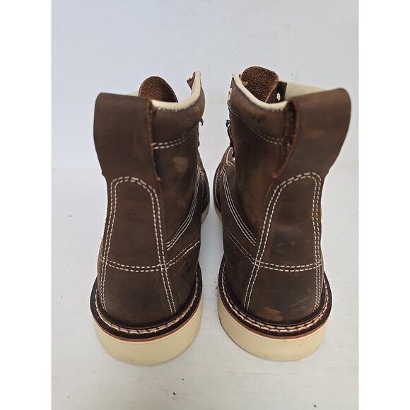 Thorogood Men's 6" Steel Toe Moc Toe Wedge Sole Boots (U.S.A.) 804-4575 11.5D - Picture 3 of 7